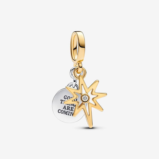 Charm Pendente Stella Polare da incidere con diamante creato in laboratorio - 763588C01