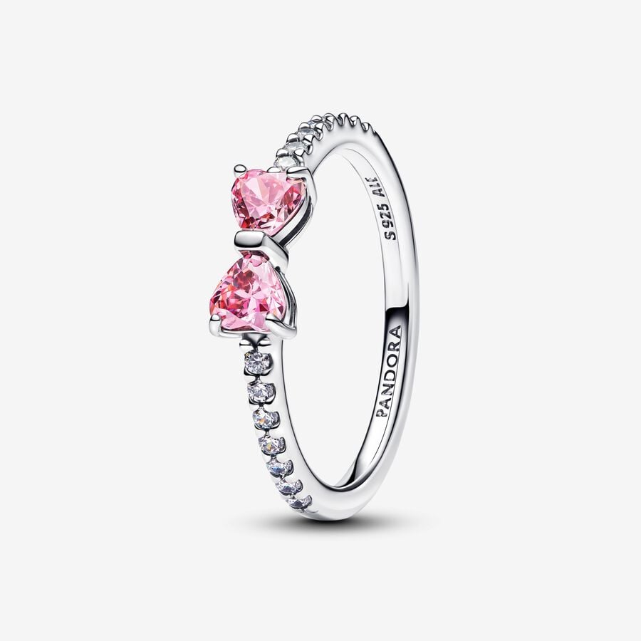 Anello Fiocco Luminoso Rosa - 193510C01 - Simmi Gioiellerie - Anelli