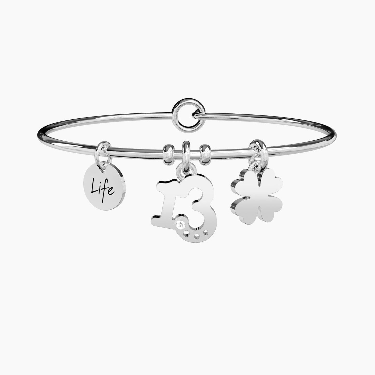 Bangle con ciondolo numero 13 13 | ricchezza - 231626 - Simmi Gioiellerie - Bracciali