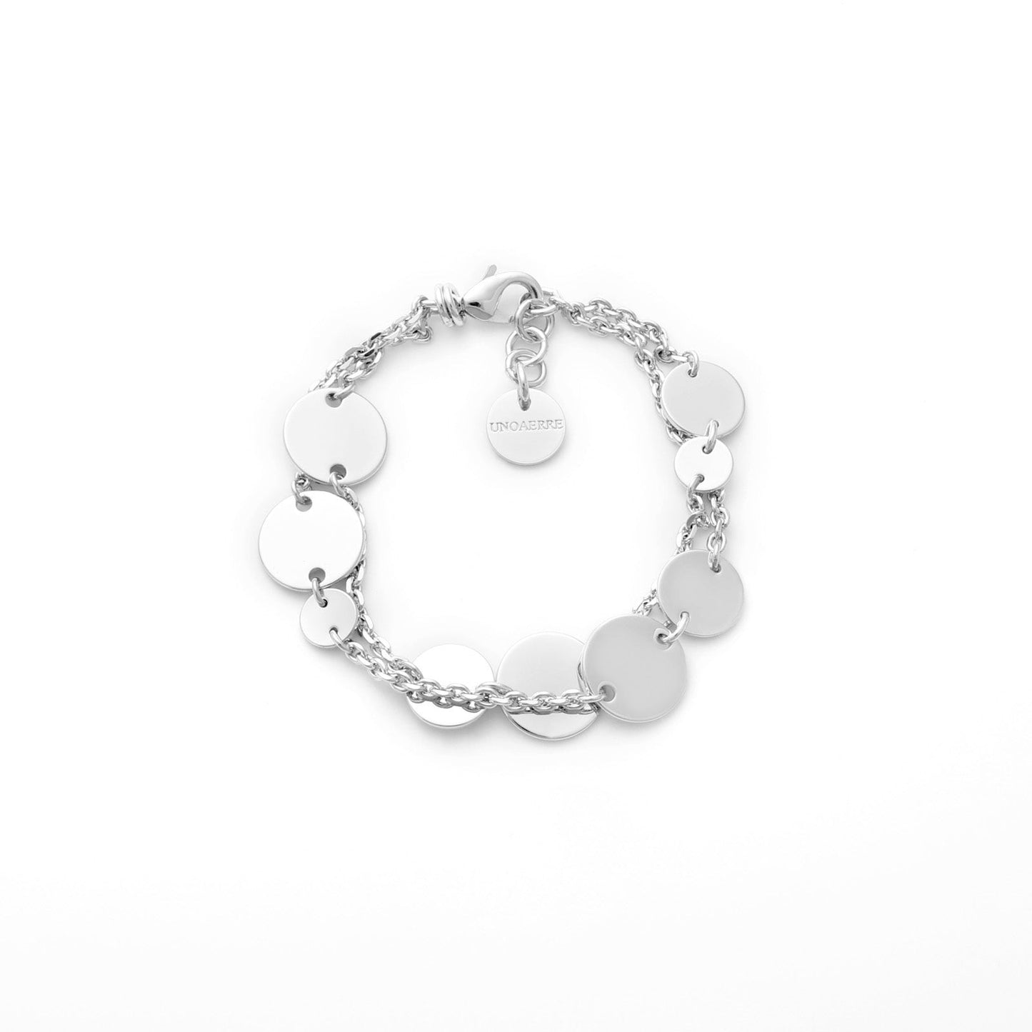 Bracciale con medagliette argentato - Simmi Gioiellerie - Bracciali