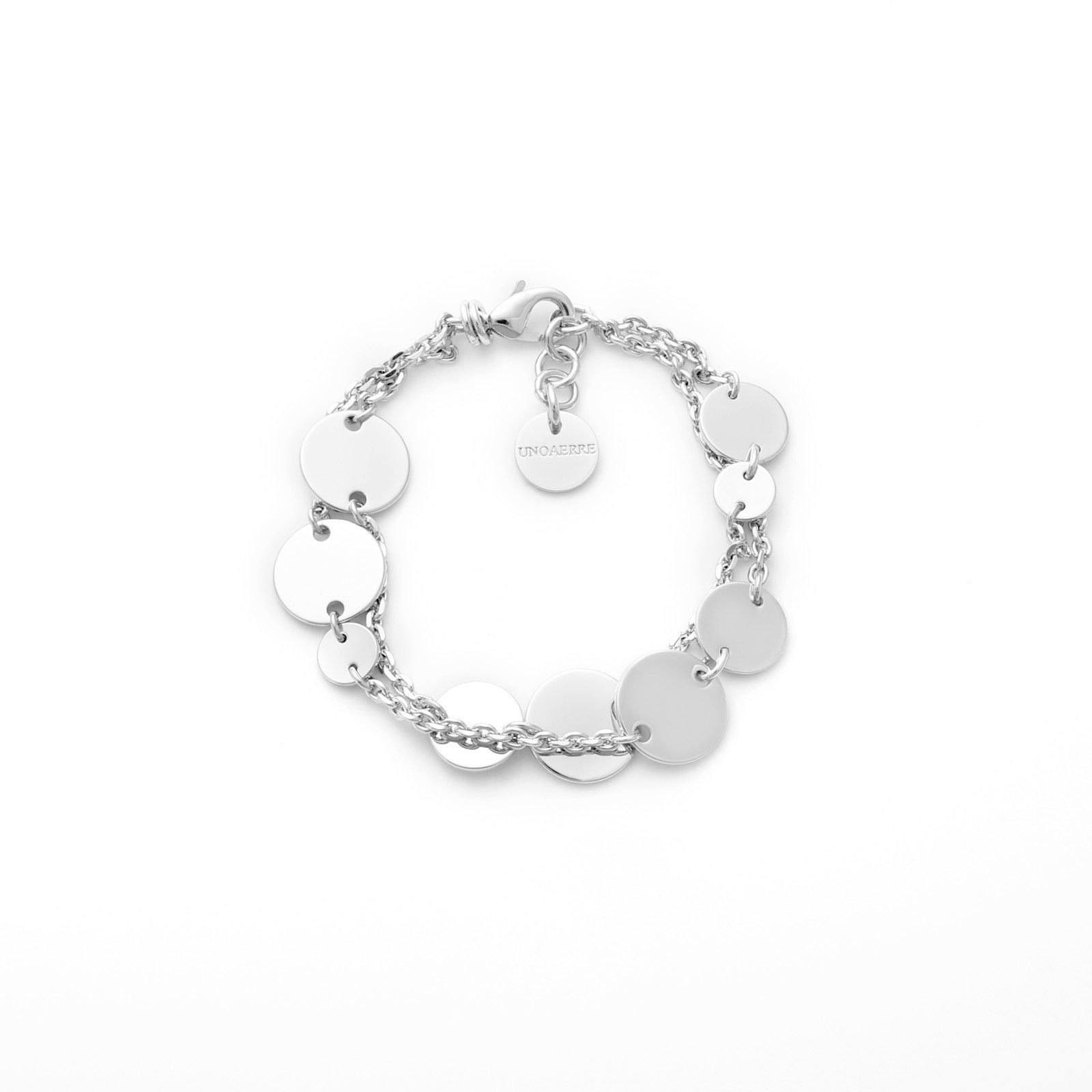 Bracciale con medagliette argentato - Simmi Gioiellerie - Bracciali