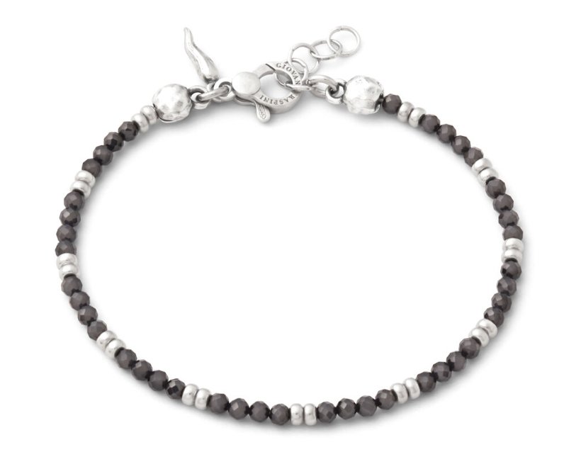 bracciale da uomo Giovanni Raspini - beat spinello nero - 12223 - Simmi Gioiellerie - Bracciali