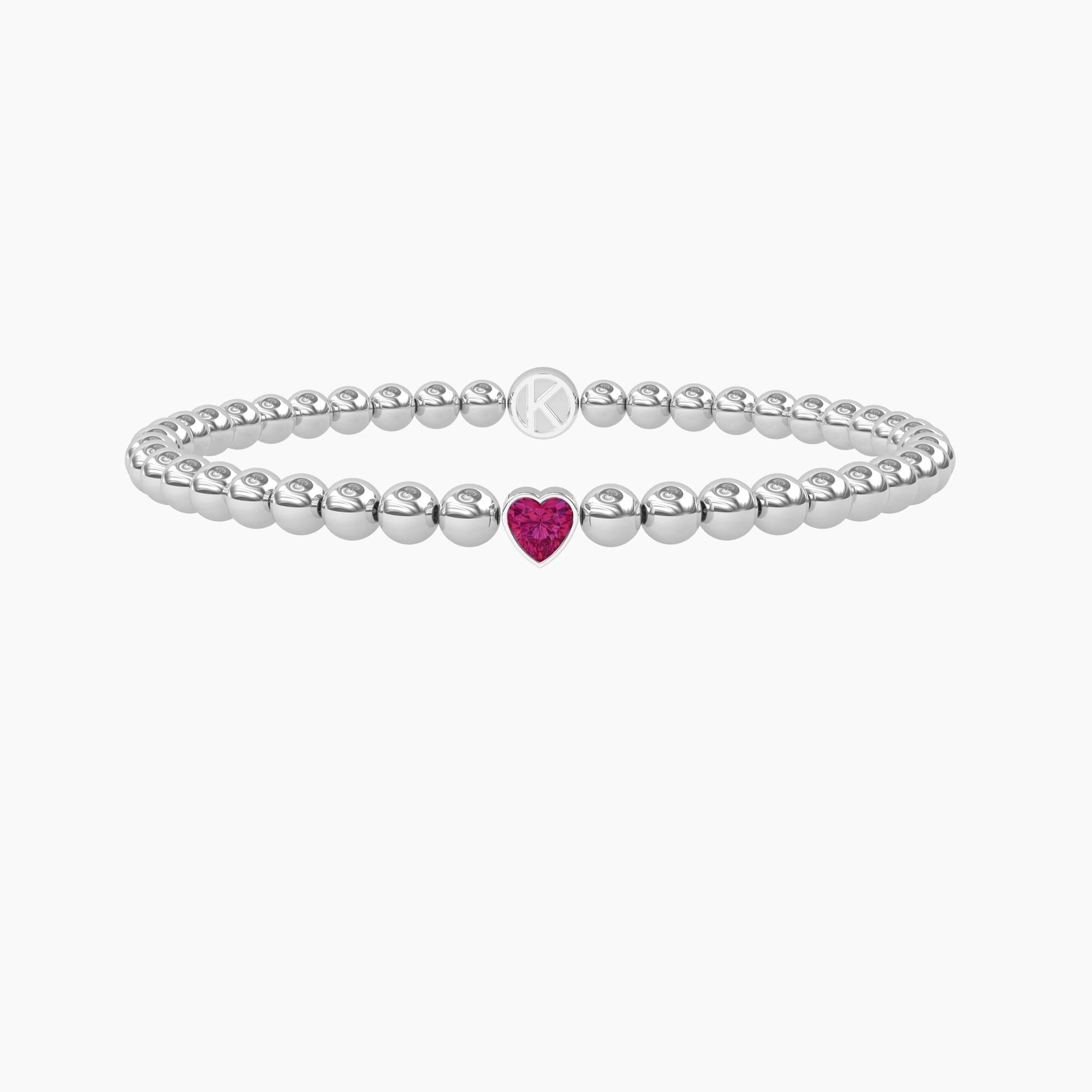 Bracciale elastico con tormalina sintetica - AMORE - 732264 - Simmi Gioiellerie -Bracciali