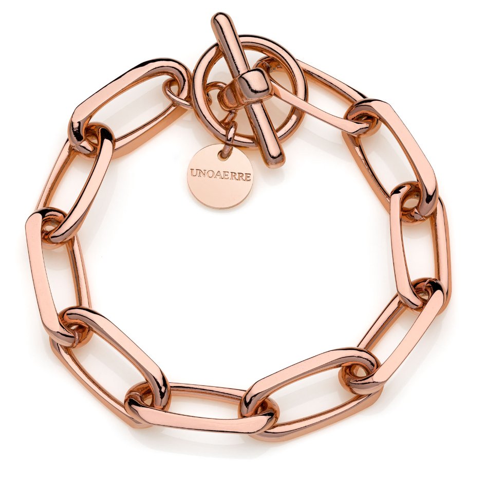 Bracciale in bronzo rosa catena forzatina - 2025 - Simmi Gioiellerie -Bracciali