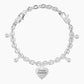 Bracciale regolabile con cuore maestra CUORE | GRAZIE MAESTRA - 732280 - Simmi Gioiellerie -Bracciali