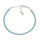 Bracciale Tennis Argento con Zirconi Turchesi - BTPBAZ16 - Simmi Gioiellerie -Bracciali