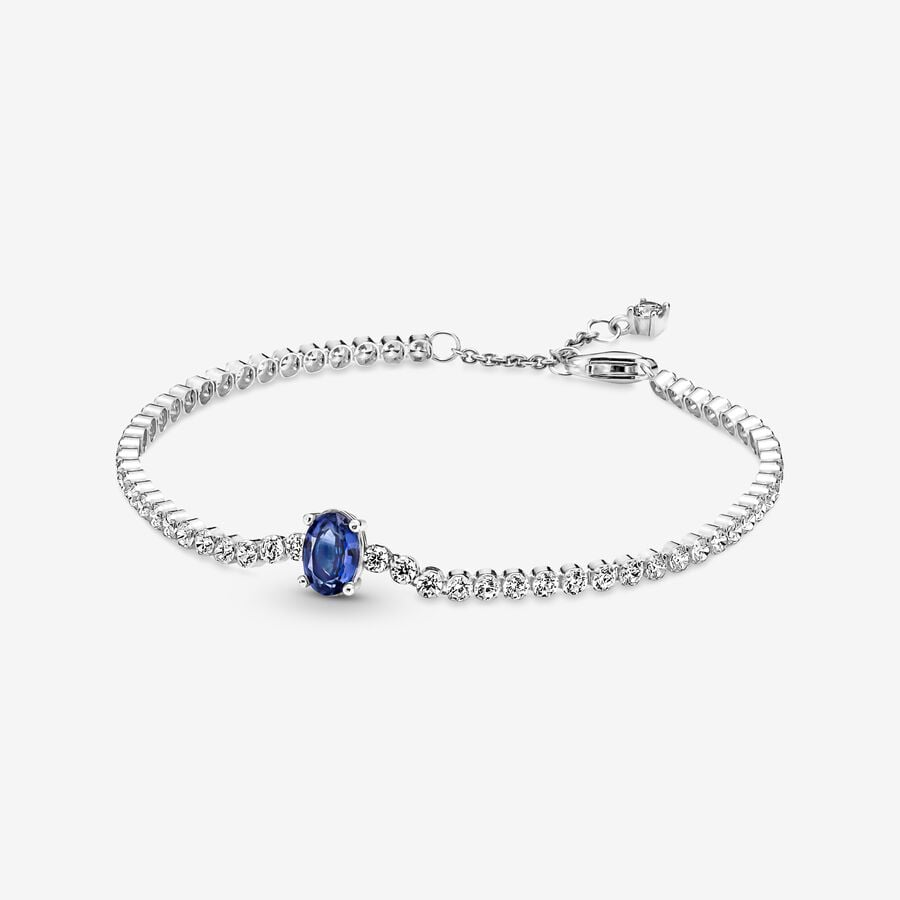 Bracciale Tennis con Pietra Blu - 590039C01 - Simmi Gioiellerie - Bracciali