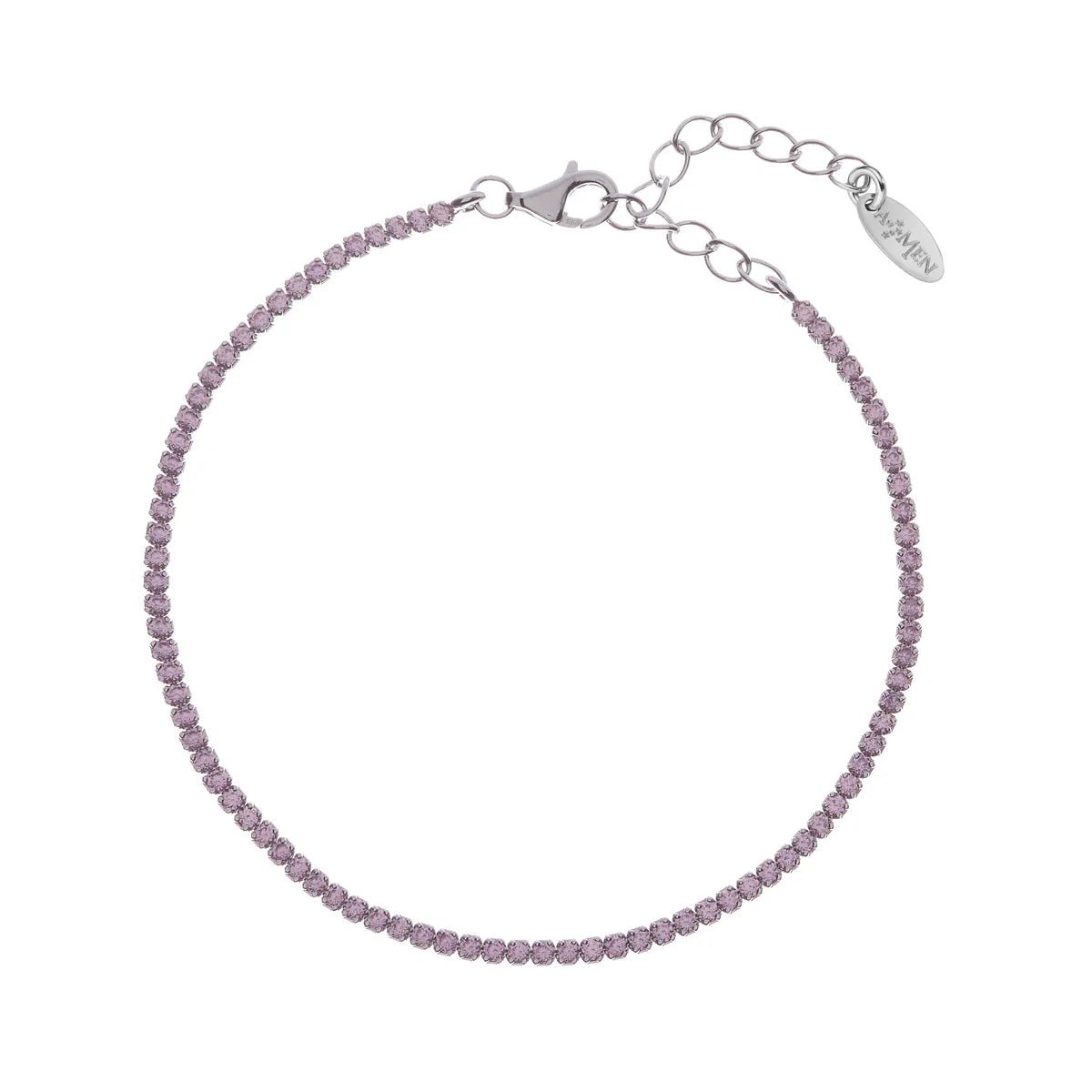 Bracciale Tennis Mania con Zirconi Rosa - BT1BRO17 - Simmi Gioiellerie -Bracciali