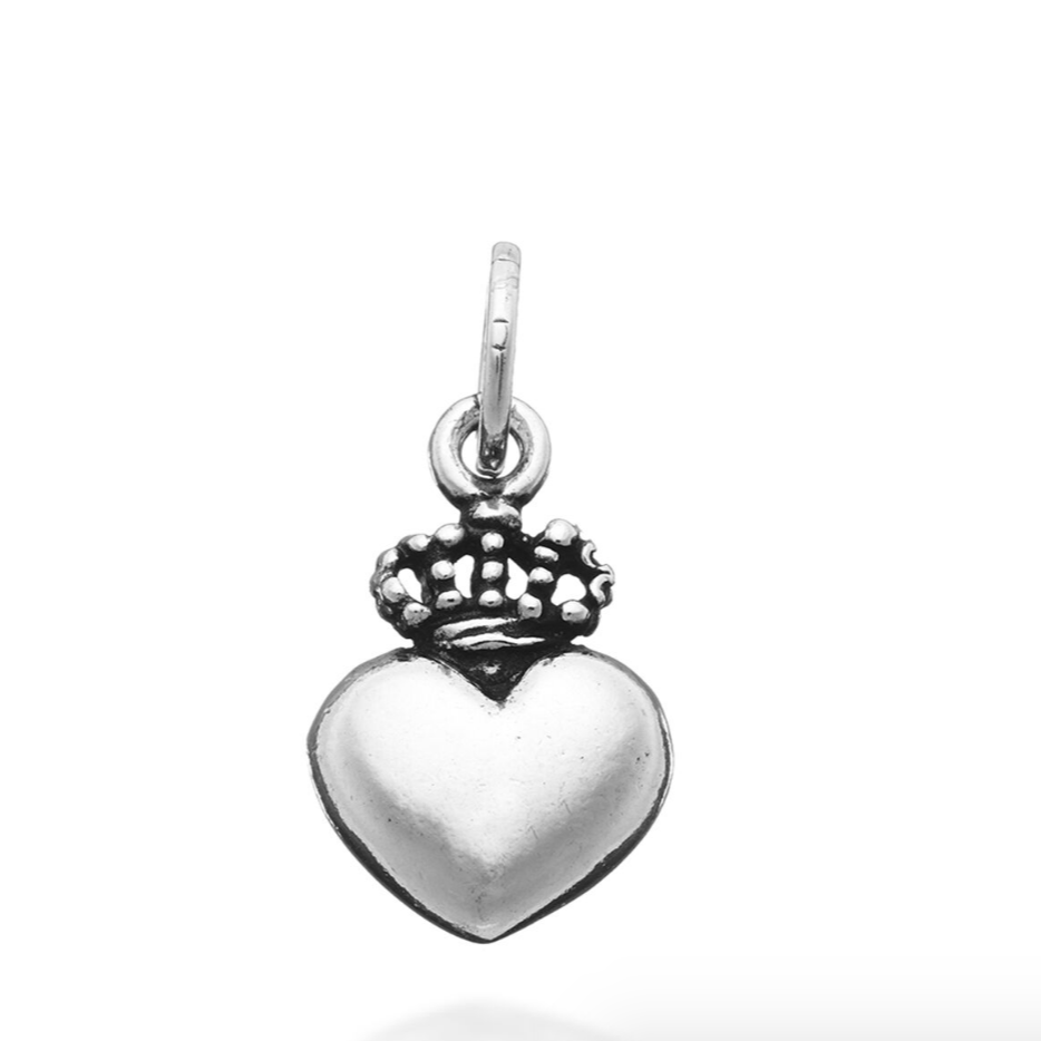 Charm Giovanni Raspini Cuore Con Corona - 6418 - Simmi Gioiellerie - Charm