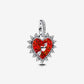 Charm Pendente Cuore Rosso con Freccia Grievole - 793667C01 - Simmi Gioiellerie - Charm