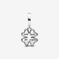 Charm Pendente Quadrifoglio Girevole - con diamante creato in laboratorio - 763624C01 - Simmi Gioiellerie - Charm