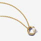 Collana Cerchio Linea Sinuosa con Perla d'Acqua Dolce Coltivata e Pavè - 363303C01-45 - Simmi Gioiellerie -Collane