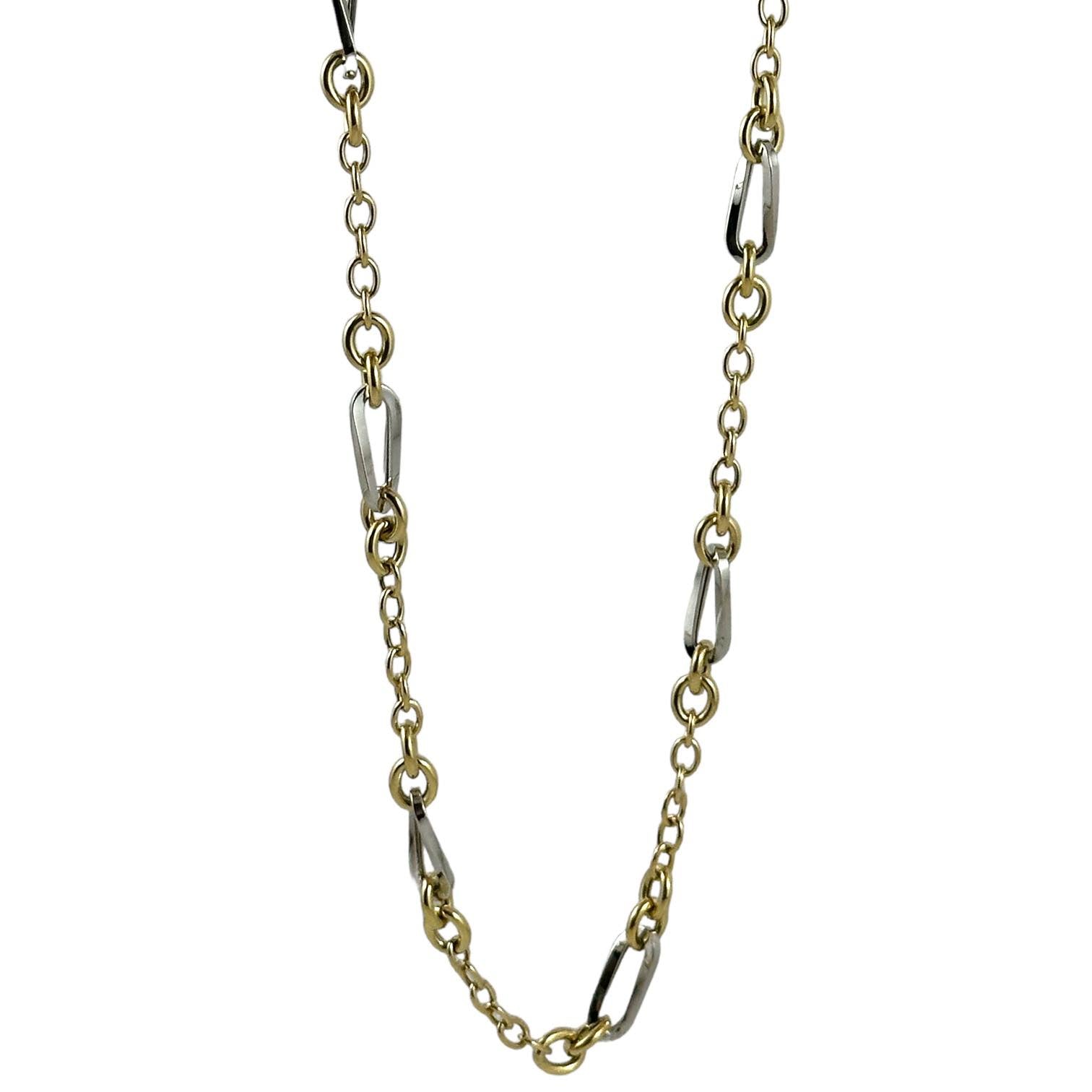 Collana da donna chain in oro bicolor - Simmi Gioielli - Simmi Gioiellerie -Collane