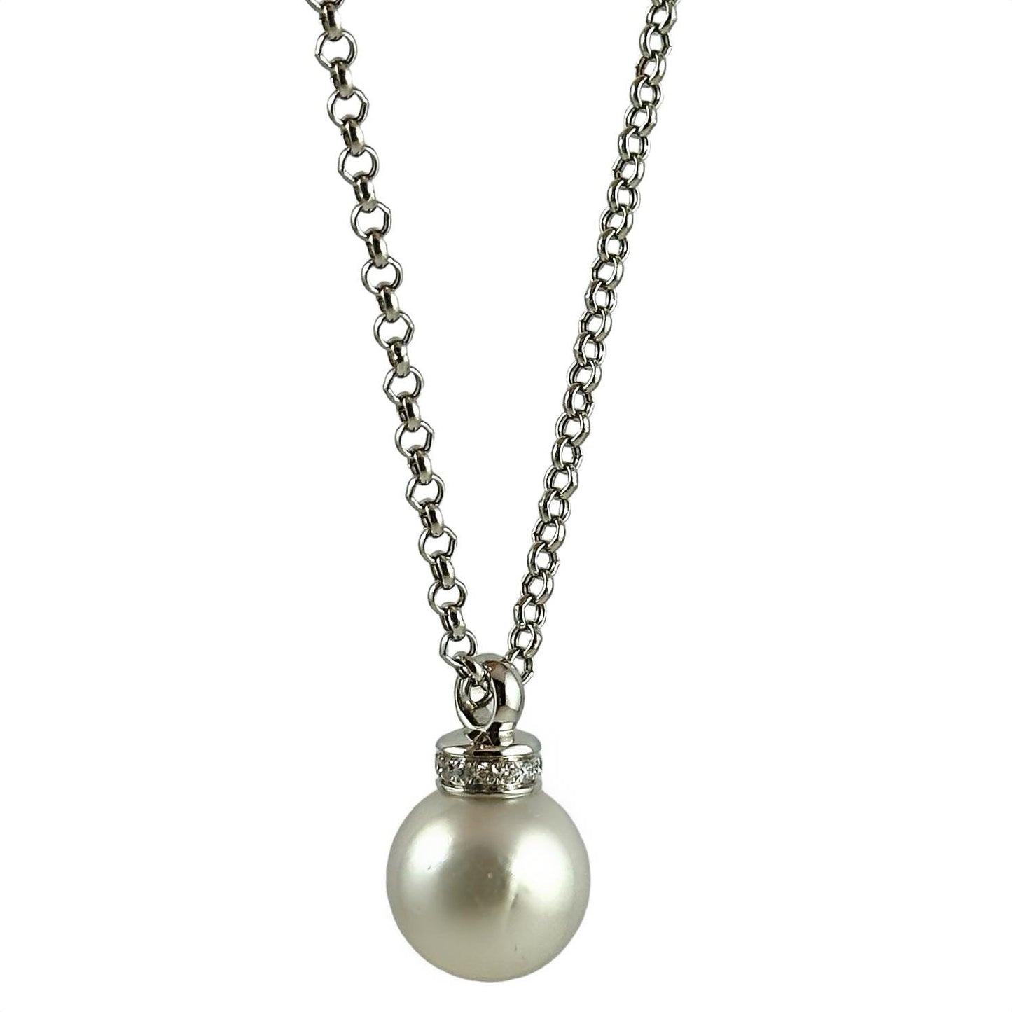 Collana in oro con perla australiana e diamanti - Simmi Gioielli - Simmi Gioiellerie - Collane
