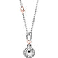 COLLANA SUONAMORE IN ARGENTO PLACCATO ORO ROSA CON DIAMANTE - SNM006 - RS - Simmi Gioiellerie - Collane