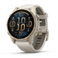 fēnix® 8 - 43 mm, AMOLED Sapphire, Titanio, Soft Gold & Fog Gray - 010 - 02903 - 11 - Simmi Gioiellerie - Orologi