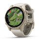 fēnix® 8 - 43 mm, AMOLED Sapphire, Titanio, Soft Gold & Fog Gray - 010 - 02903 - 11 - Simmi Gioiellerie - Orologi