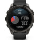 fēnix® 8 - 47 mm, AMOLED Sapphire, Titanio, Carbon Gray DLC con cinturino in silicone Black/pebble grey - 010 - 02904 - 21 - Simmi Gioiellerie - Orologi