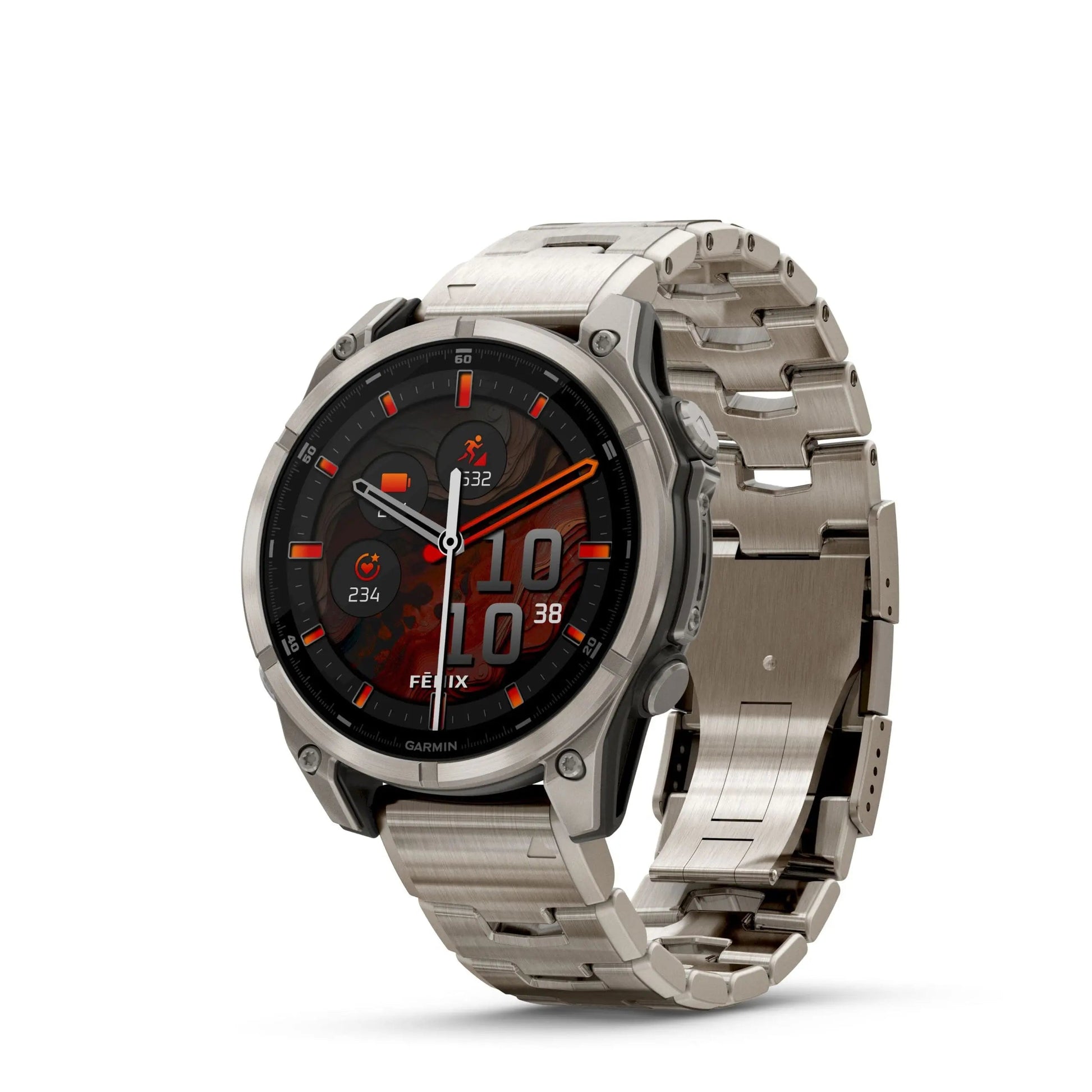 fēnix® 8 - 47 mm, AMOLED Sapphire, Titanio con Titanio - 010 - 02904 - 40 - Simmi Gioiellerie - Orologi