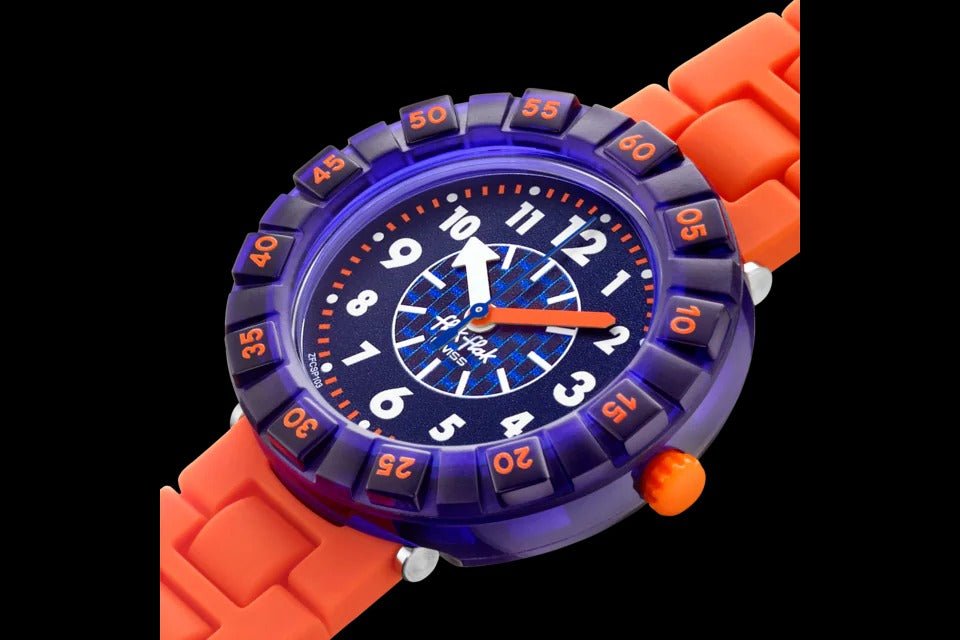 FLIK FLAK CITY OF LIFE ORANGEBRICK - FCSP103 - Simmi Gioiellerie -Orologi