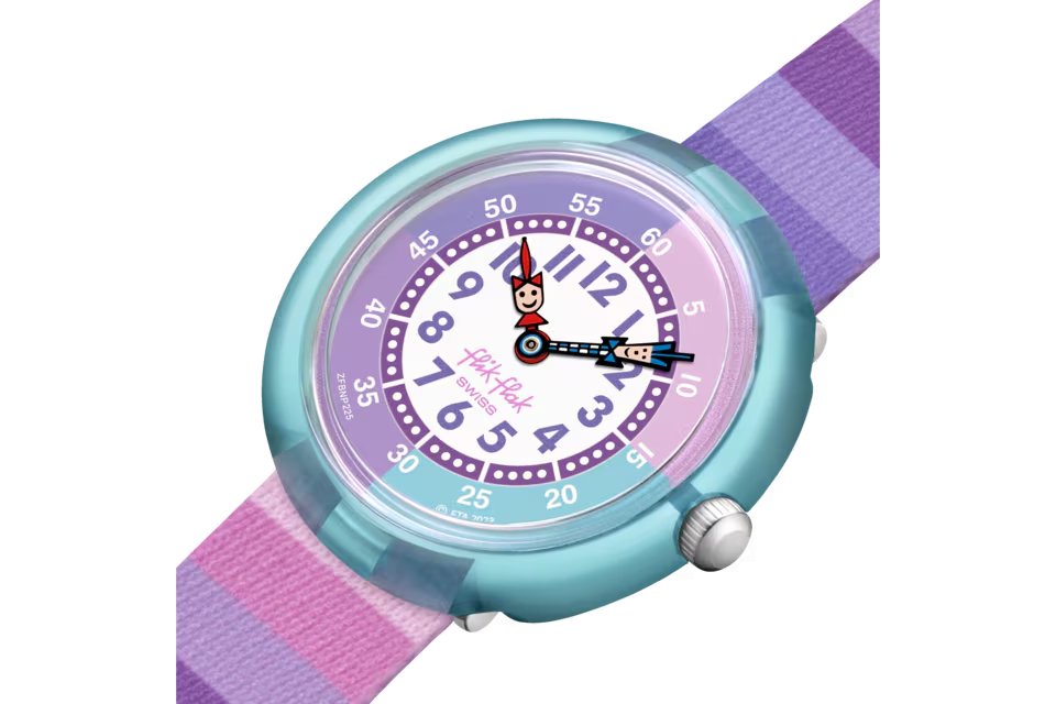 FLIK FLAK ORGANIZED CHAOS STRIPY PURPLE - FBNP225 - Simmi Gioiellerie -Orologi