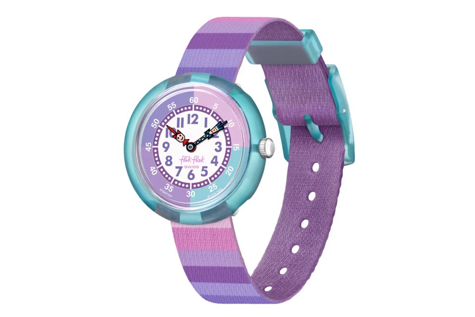 FLIK FLAK ORGANIZED CHAOS STRIPY PURPLE - FBNP225 - Simmi Gioiellerie -Orologi