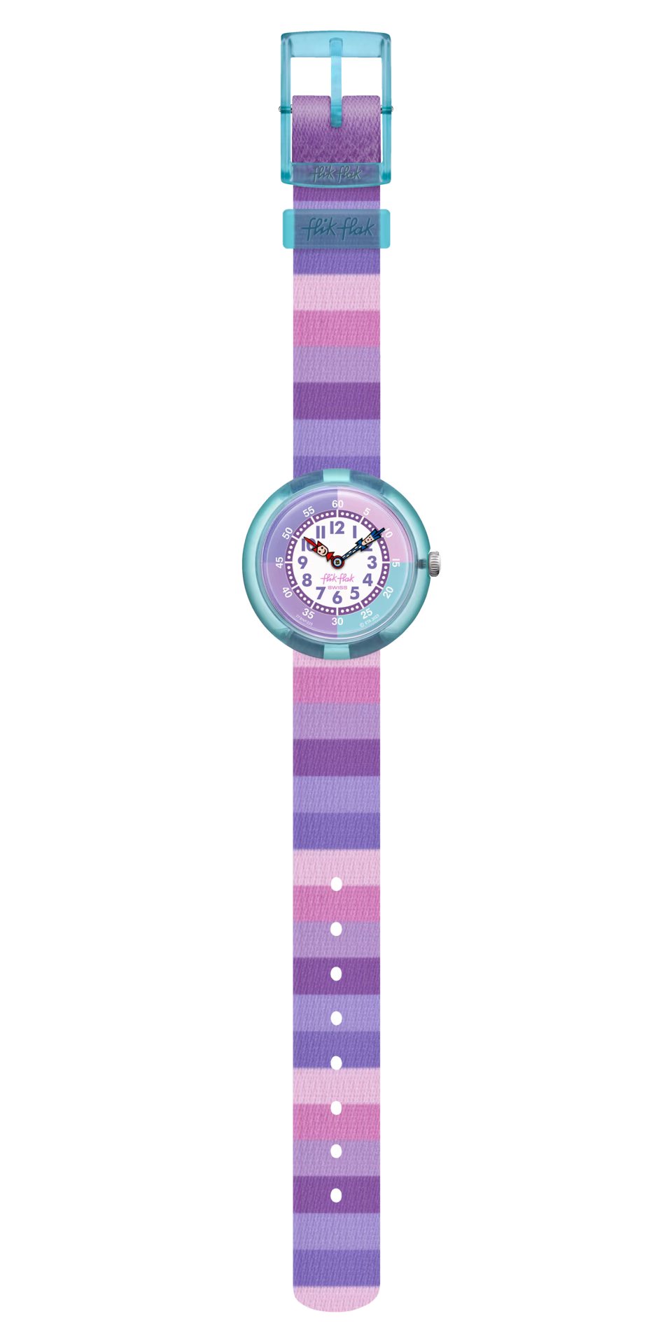 FLIK FLAK ORGANIZED CHAOS STRIPY PURPLE - FBNP225 - Simmi Gioiellerie -Orologi