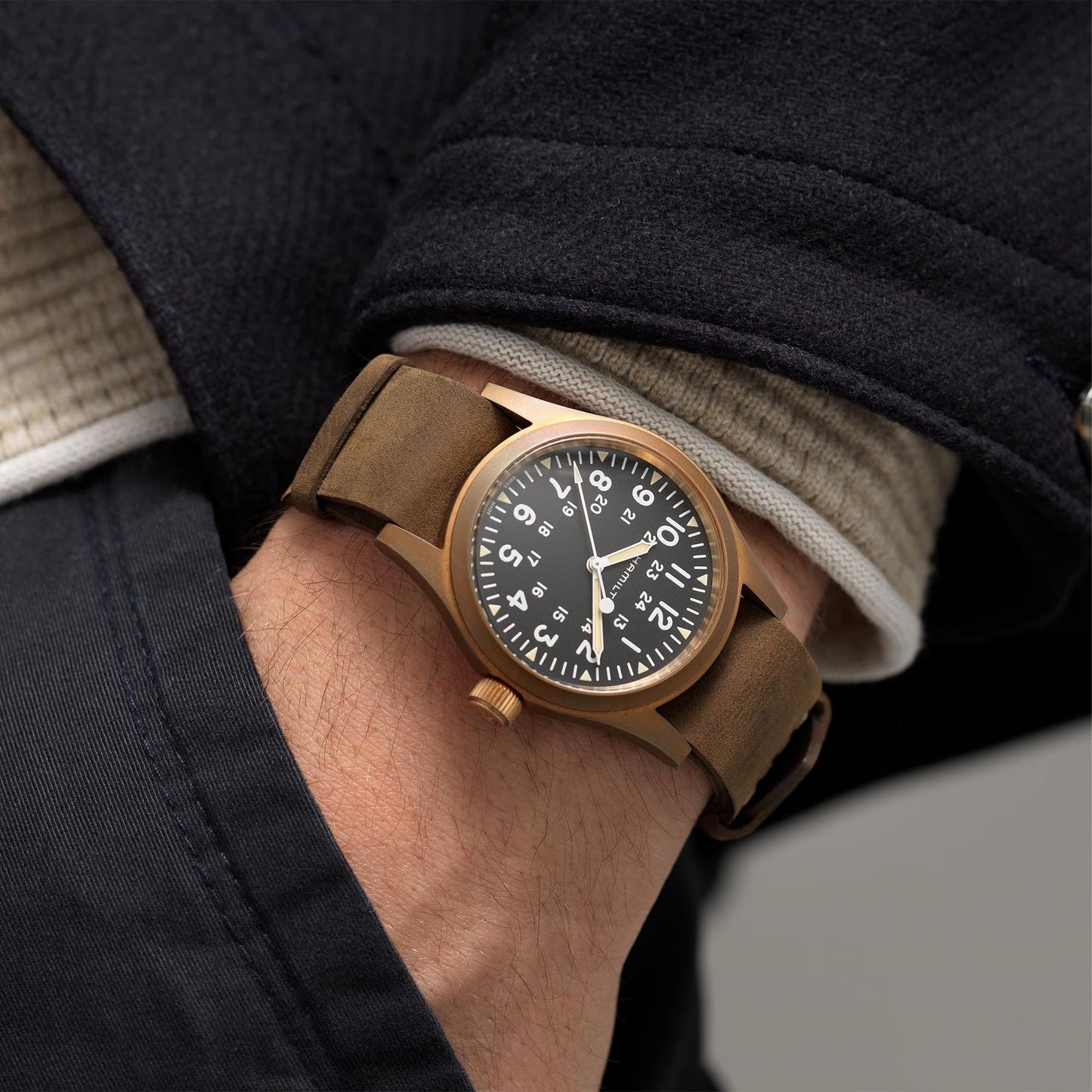 KHAKI FIELD MECHANICAL BRONZE Meccanico | 38mm | H69459530 - Simmi Gioiellerie - Orologi