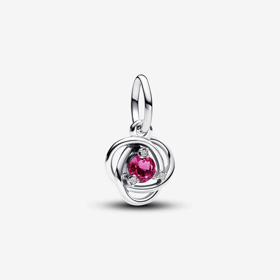 Pendente Cerchio Eterno Rosa Ottobre - 793125C10 - Simmi Gioiellerie -Charm