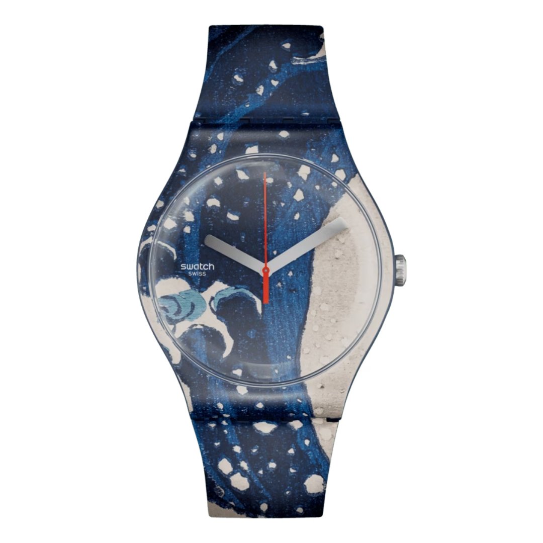 SWATCH ART JOURNEY 2023 THE GREAT WAVE BY HOKUSAI & ASTROLABE - SUOZ351 - Simmi Gioiellerie -Orologi