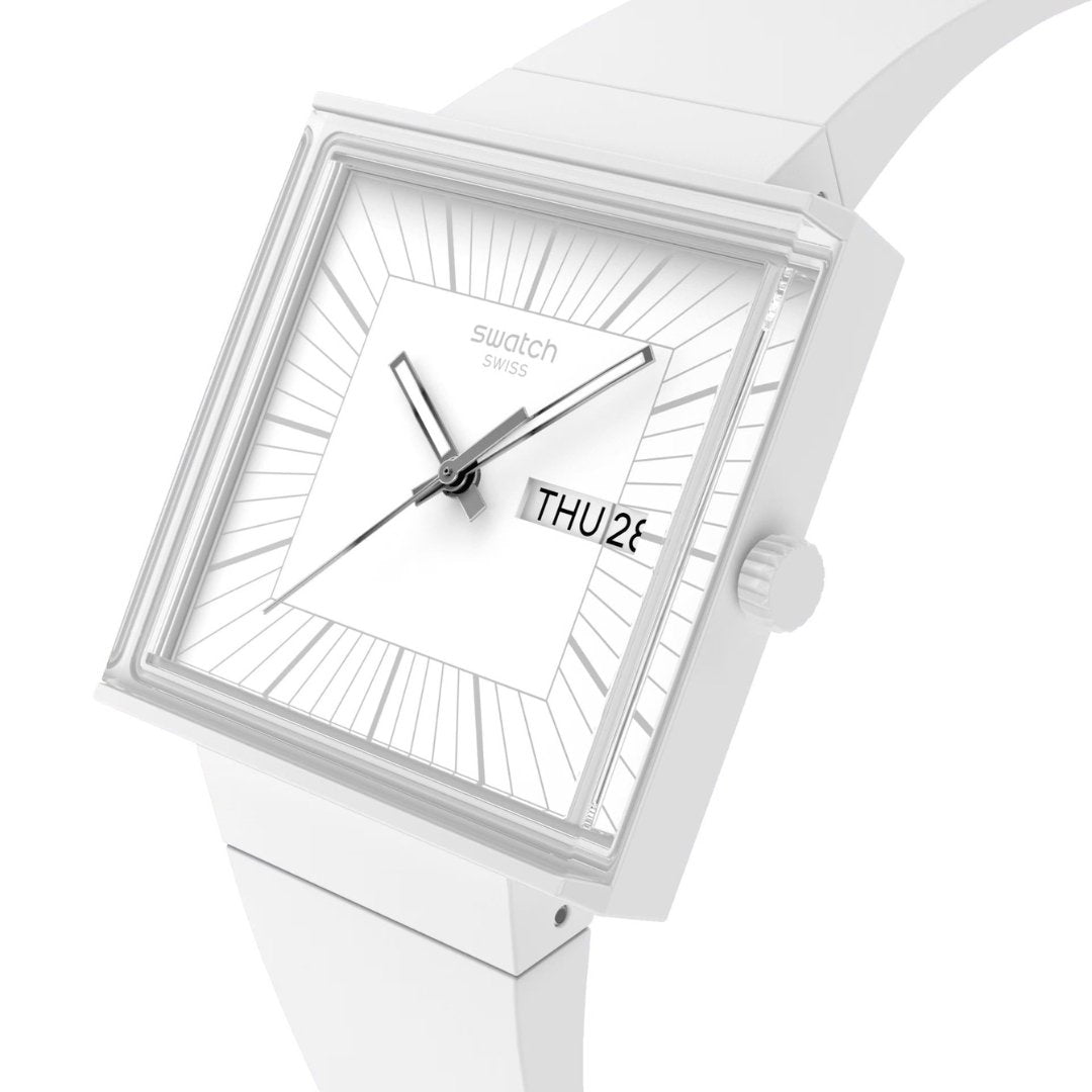 SWATCH ESSENTIALS WHAT IF…ALLWHITE? - SO34W700 - Simmi Gioiellerie - Orologi