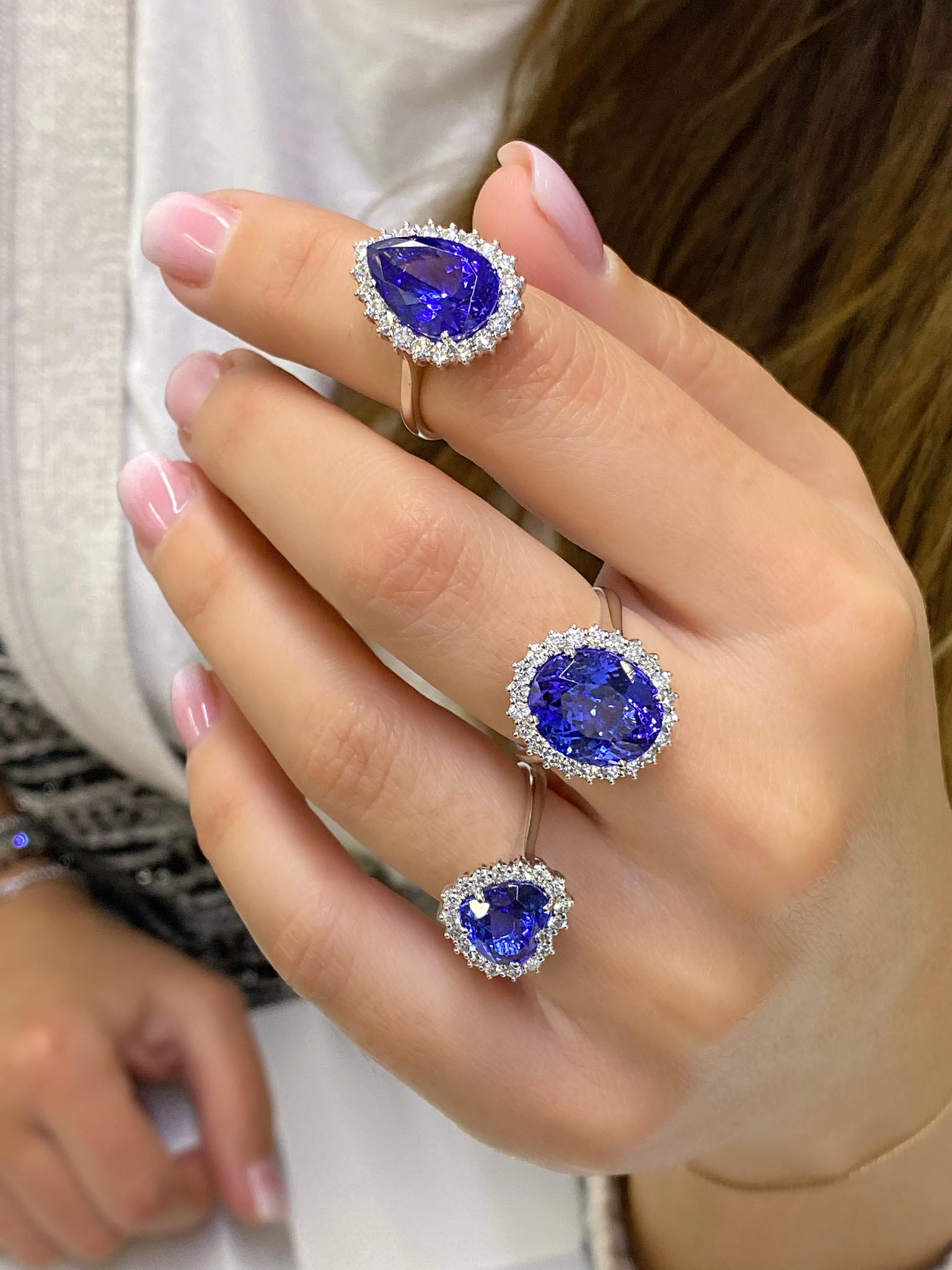 Anello sale con tanzanite