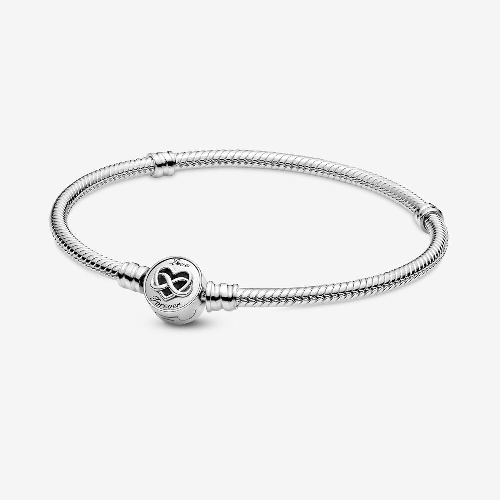 Bracciale con Chiusura a Cuore Infinito - 599365C00 - Simmi Gioiellerie -Bracciali