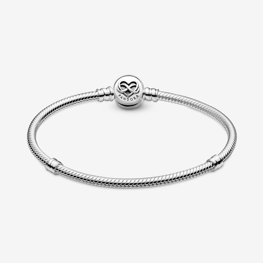 Bracciale con Chiusura a Cuore Infinito - 599365C00 - Simmi Gioiellerie -Bracciali