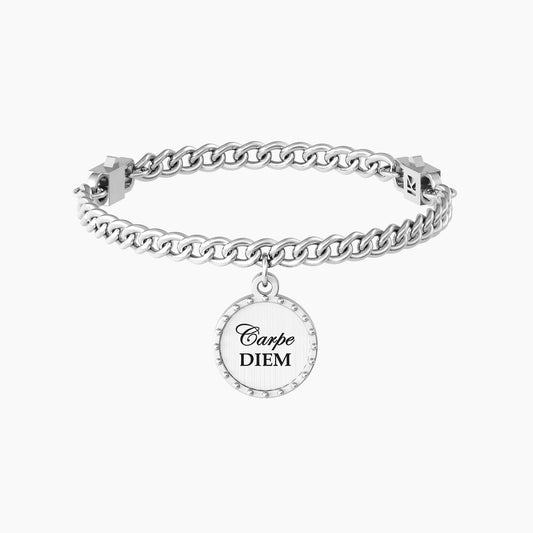 Bracciale donna con catena groumette e ciondolo carpe diem CARPE DIEM - 732096 - Simmi Gioiellerie -Bracciali