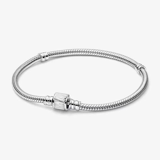 Bracciale Pandora Moments con Maglia Snake e Chiusura con Logo Marvel - 592561C01 - Simmi Gioiellerie -Bracciali