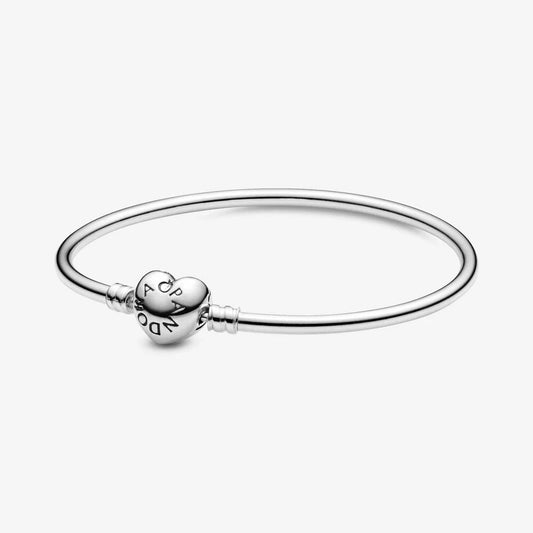 Bracciale Pandora Moments rigido con chiusura a cuore - 596268 - Simmi gioiellerie -Bracciale