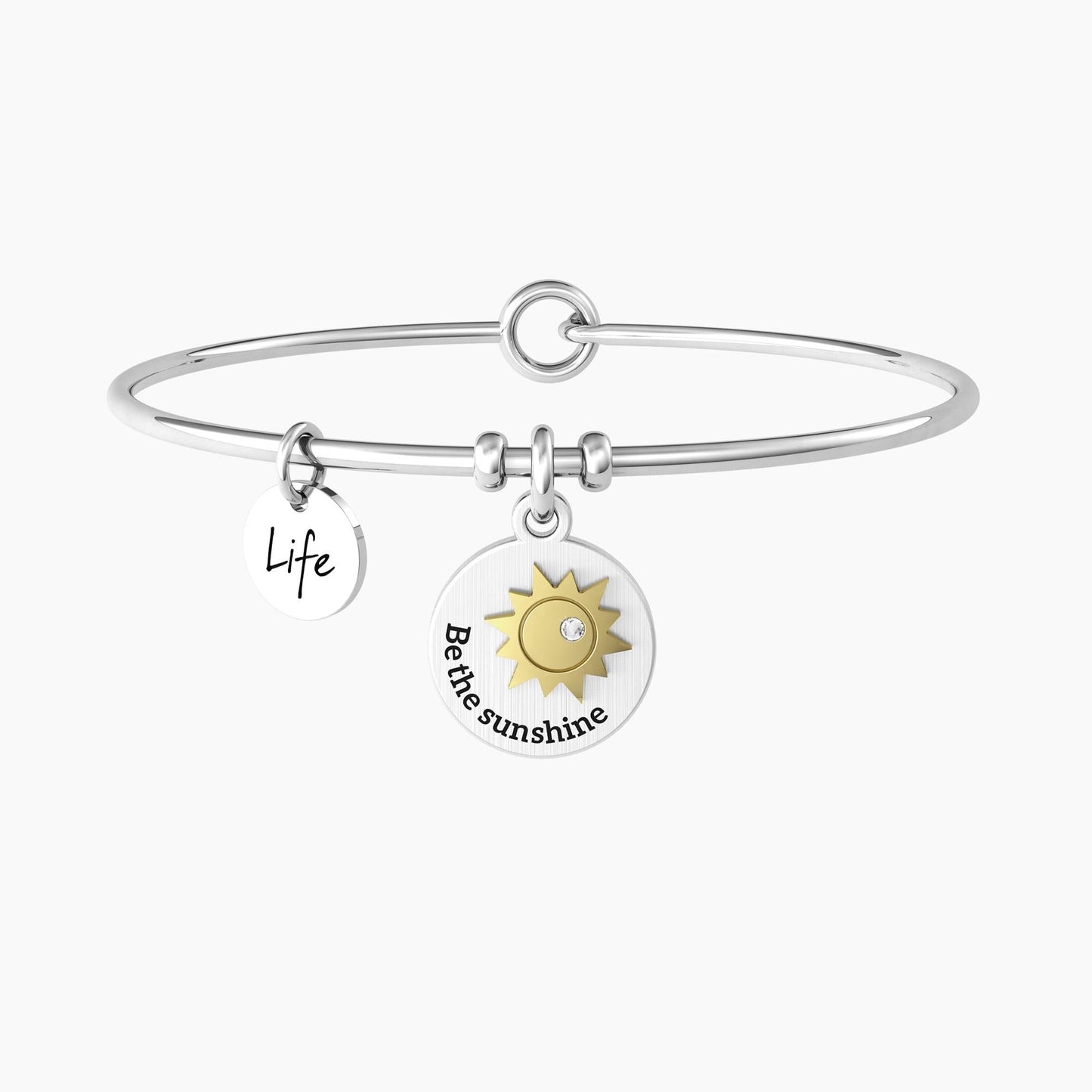 Bracciale rigido con ciondolo sole - SOLE | SORRISO - 732154 - Simmi Gioiellerie -Bracciali