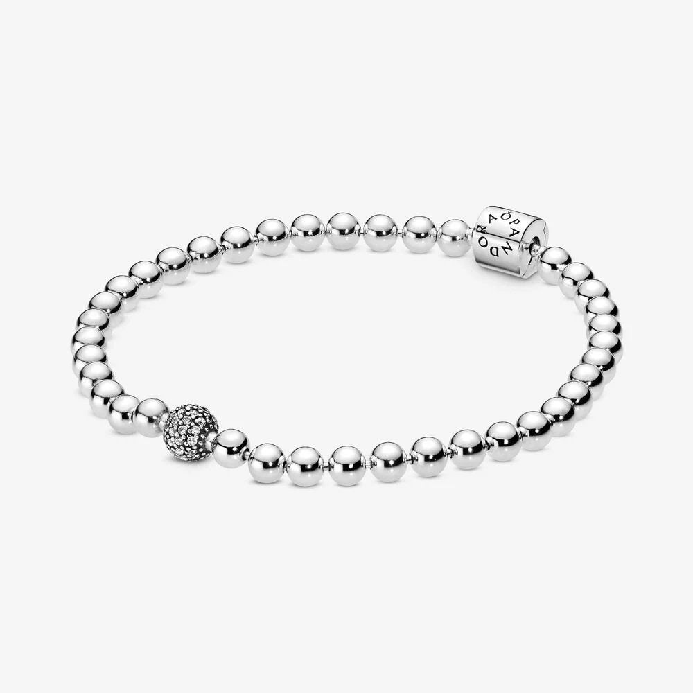 Bracciale Sfere Luminose e Pavè Purely Pandora - 598342CZ - Simmi Gioiellerie -Bracciali