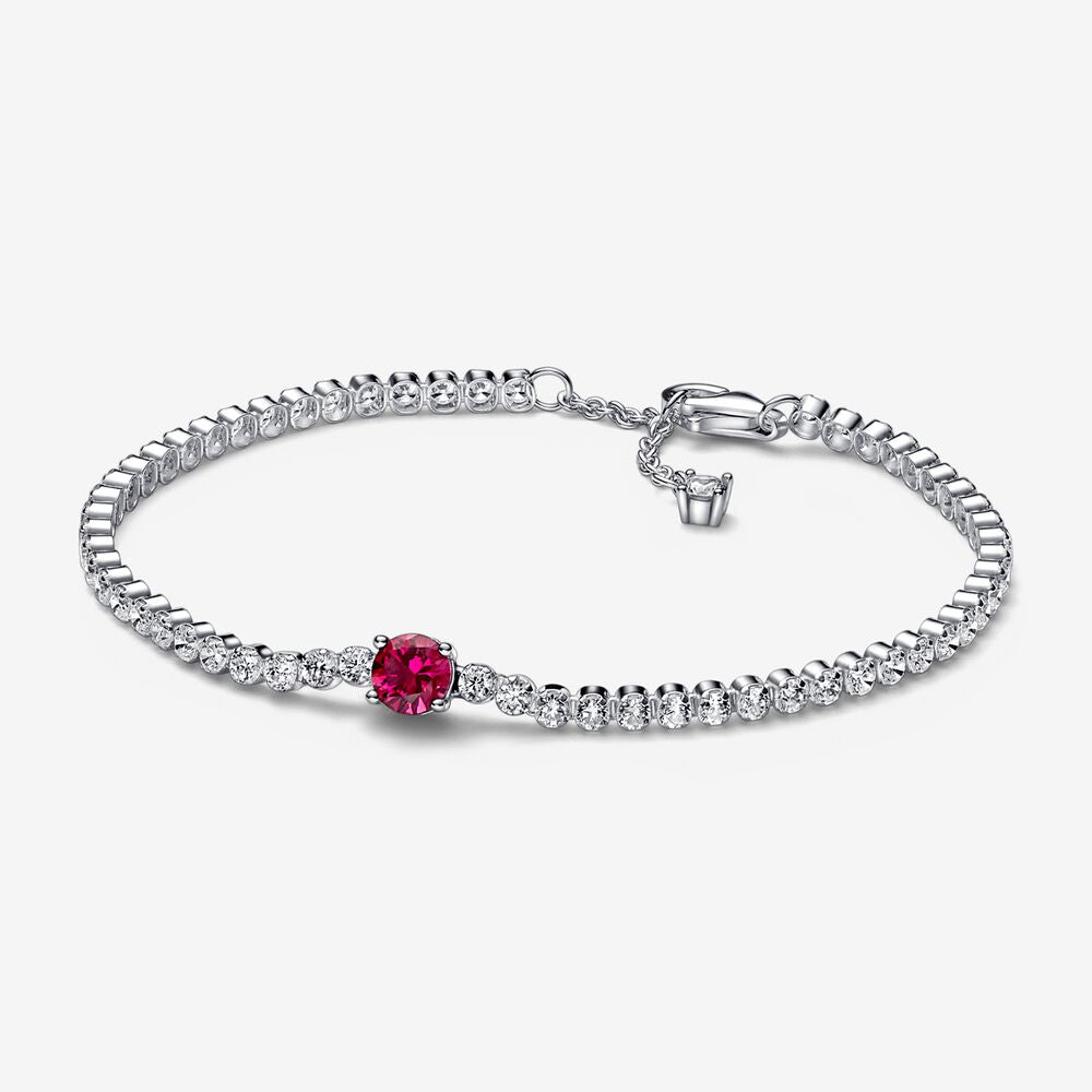 Bracciale Tennis con Pietra Rossa - 592403C01 - Simmi Gioiellerie -Bracciali