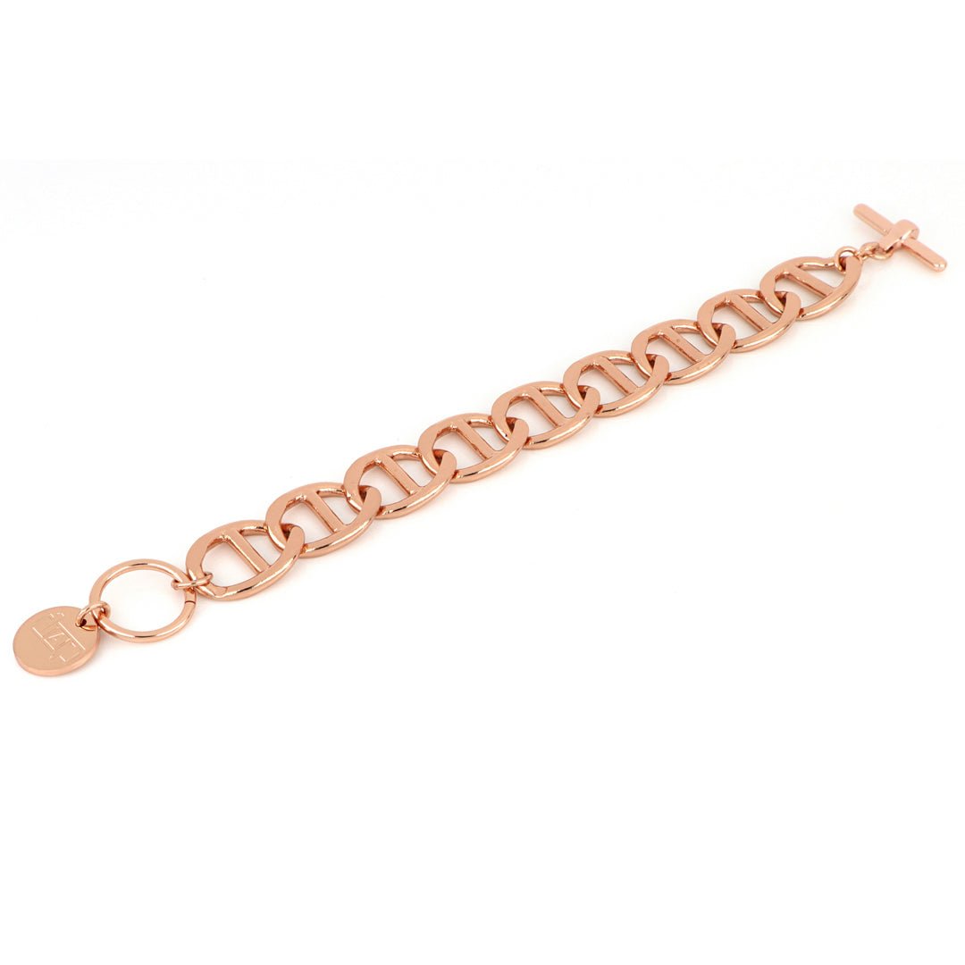 Bracciale Traversino in bronzo dorato rosa - 1869 - Simmi Gioiellerie -Bracciali