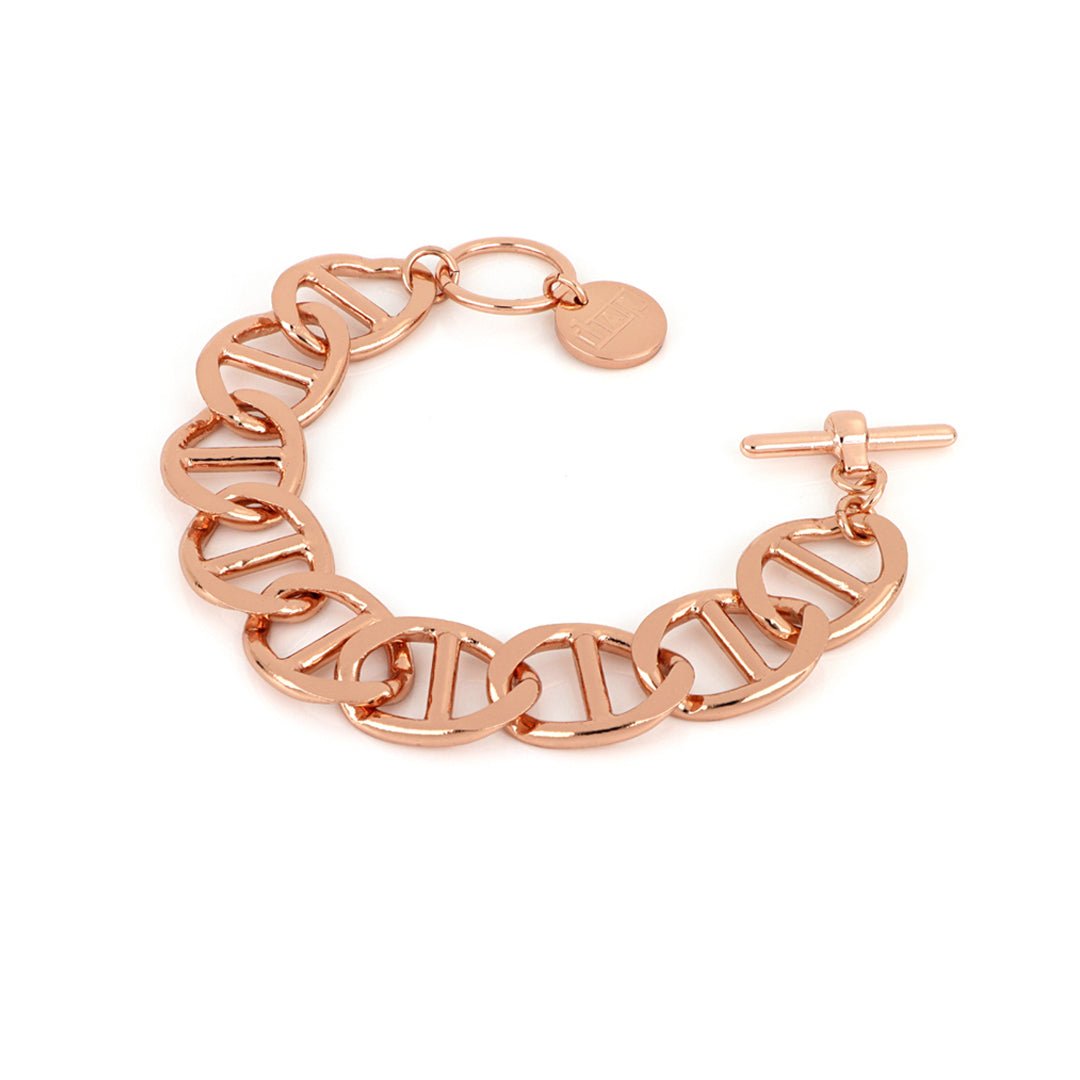 Bracciale Traversino in bronzo dorato rosa - 1869 - Simmi Gioiellerie -Bracciali