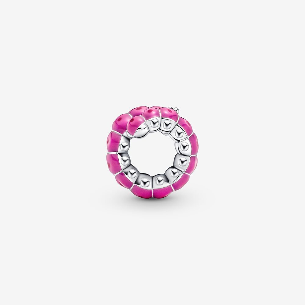 Charm Bruco Rosa - 790762C01 - Simmi Gioiellerie -Charm