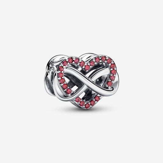 Charm Cuore Rosso e Infinito - 792246C01 - Simmi Gioiellerie -Charm