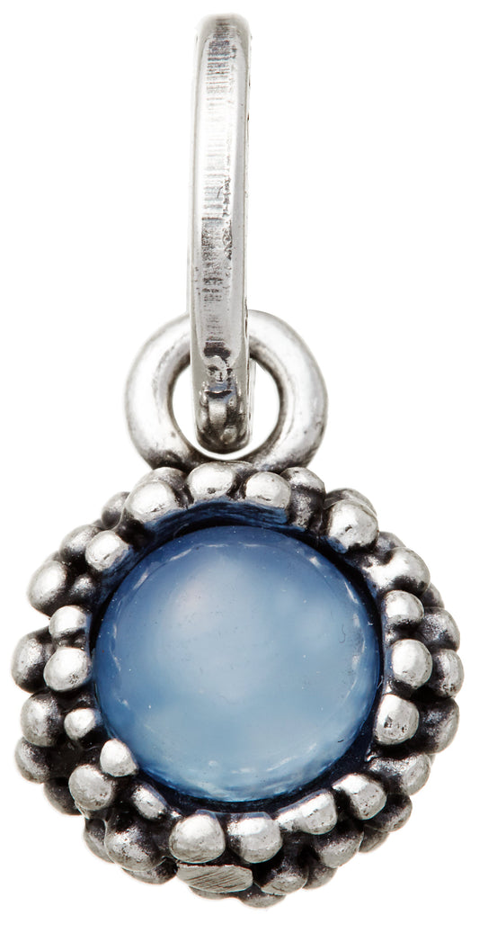 Charm Giovanni Raspini Agata Blu Perlage - 10857 - Simmi Gioiellerie -Charm