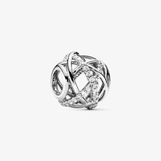 Charm openwork intreccio scintillante - 791388CZ - Simmi Gioiellerie -Charm