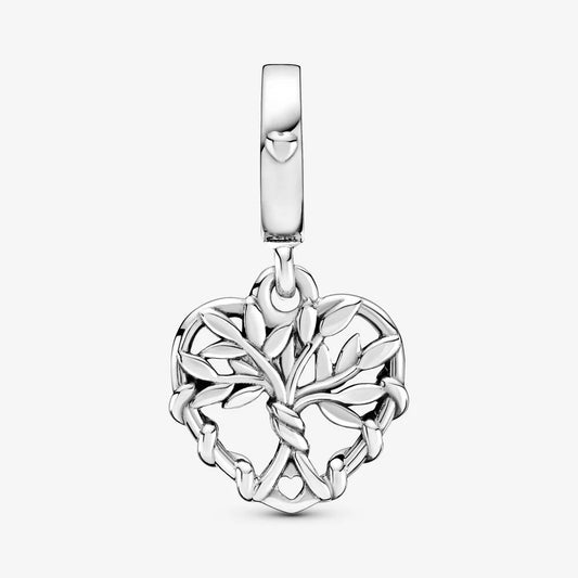 Charm pendente a cuore Albero della famiglia - 799149C00 - Simmi Gioiellerie -Charm