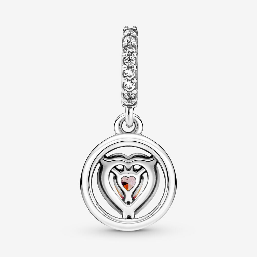 Charm Pendente Cuore Rosa - 791476C01 - Simmi Gioiellerie -Charm