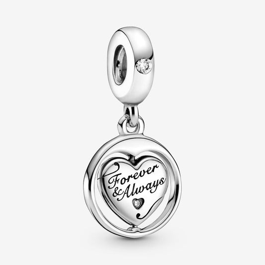 Charm pendente girevole Anima gemella Forever & Always - 799266c01 - Simmi Gioiellerie -Charm