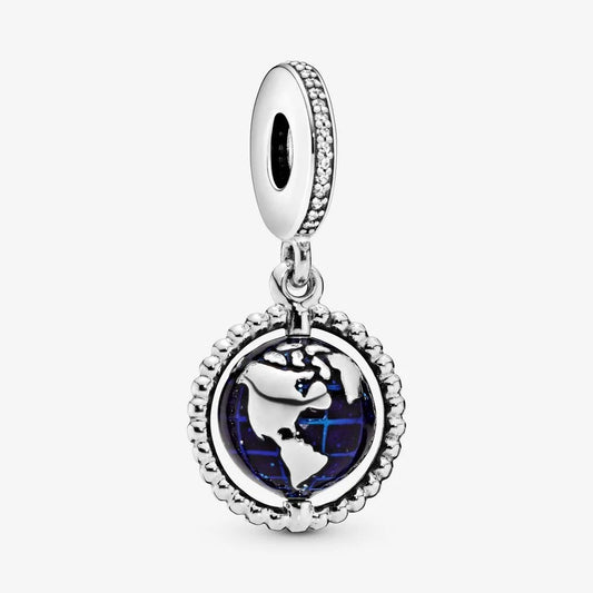 Charm pendente Globo girevole - 798021CZ - Simmi Gioiellerie -Charm